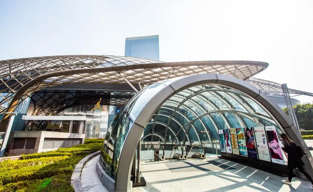 ETFE Tensile Fabric Roof Membrane Structure Shade Commercial Center Shade