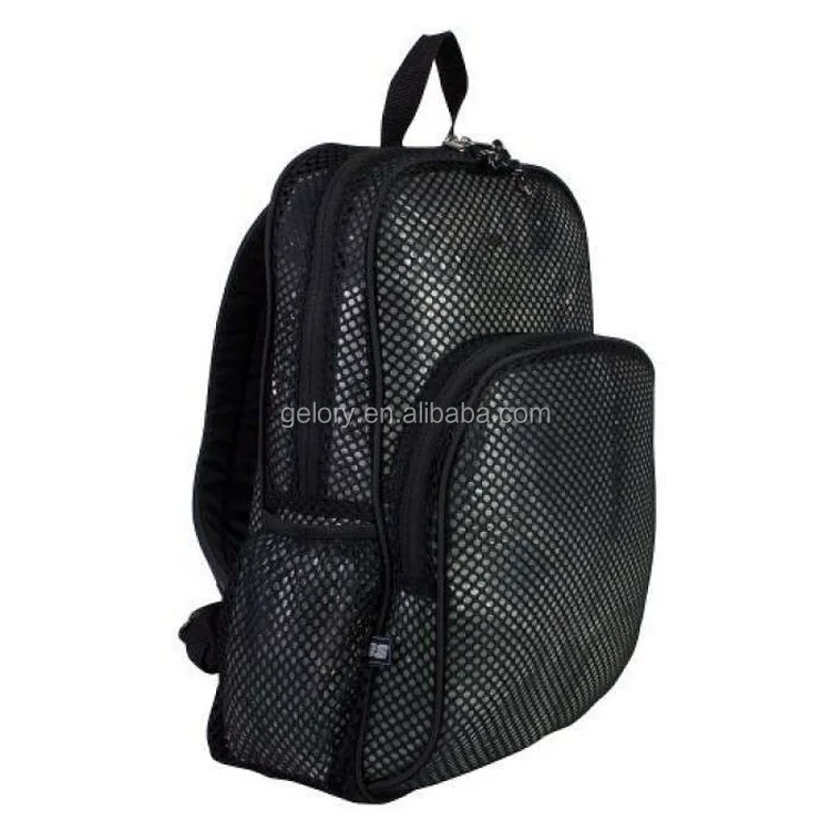 Hot Sale 2024 Custom Clear view Mesh material Softback Type and Camping Hiking Use sport backpack