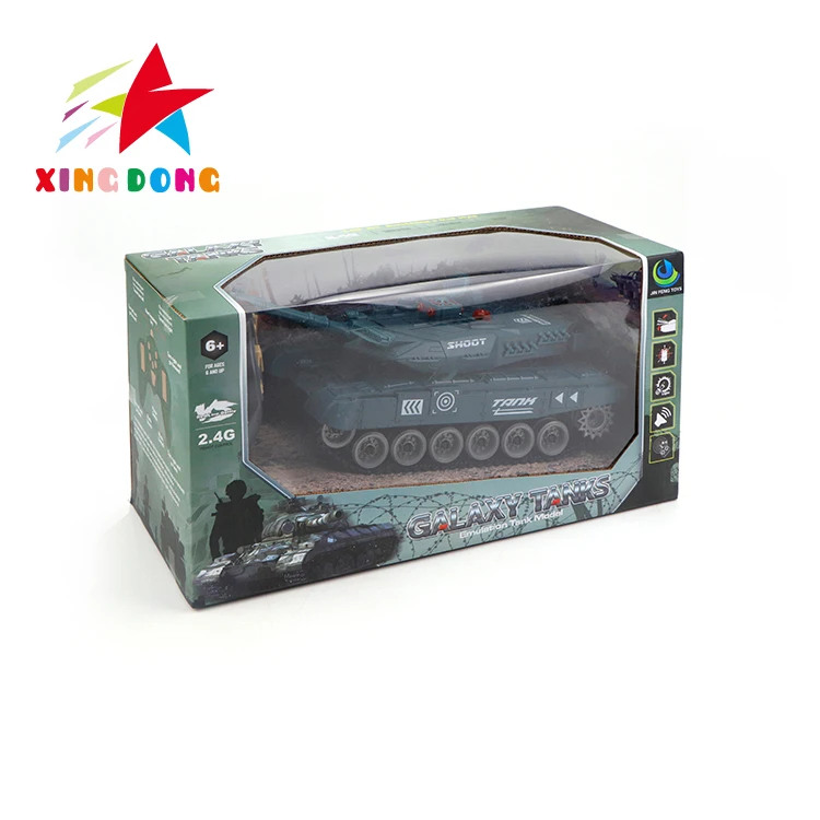 2024 hot  selling 2.4G 11 channel remote control military tanks for kids simulate model rc tank toy