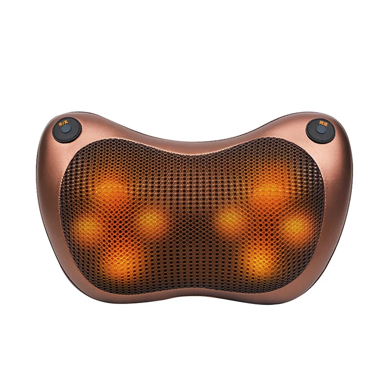 
Car Home Vibrator Infrared Electronic Neck Massager Soft Neck Support Travel Massage Pillow With Heating 