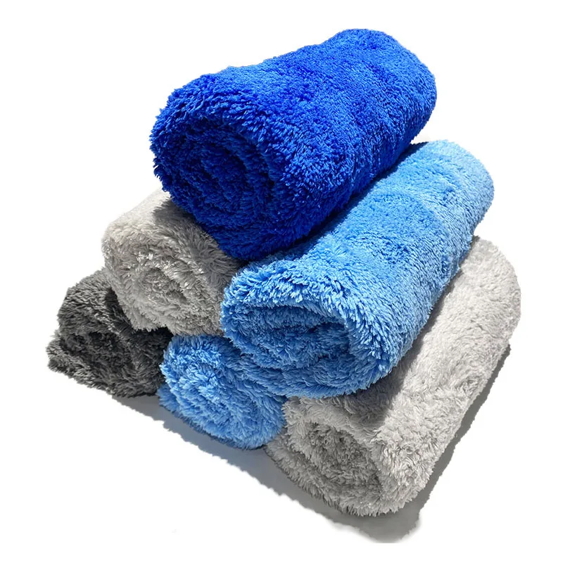 Edgeless microfibre car care microfiber Drying Wash Auto Detailing korea Coral Fleece 500gsm micro fiber cleaning towel for car