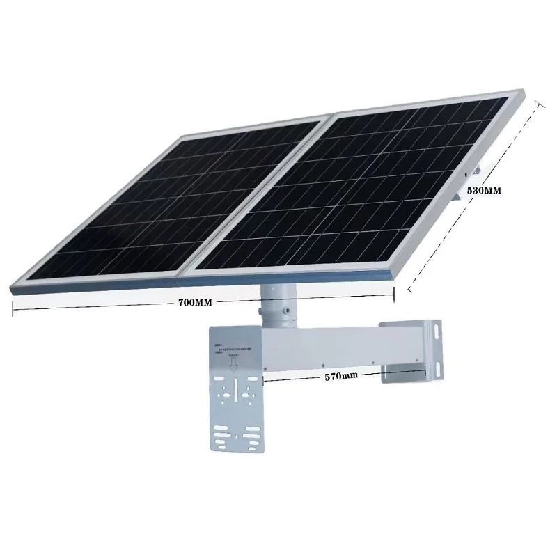 12V Charger Lithium Battery Included 50W 60W 80W 100W Outdoor 4G WiFi Surveillance CCTV IP Security Network Camera Solar Panel