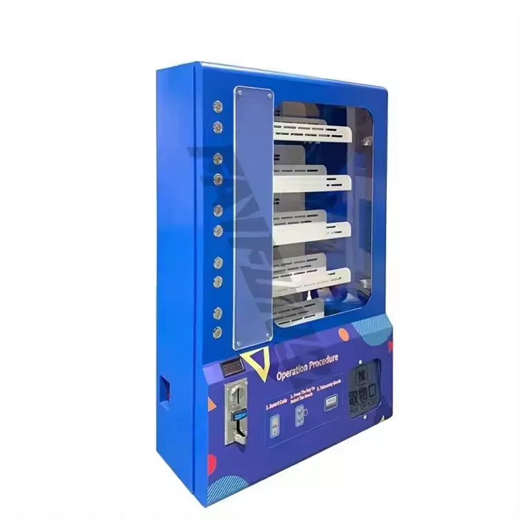 Funpark Hot Selling Blue Combo Vending Machine Small Metal Machine for Foods and Snacks Coin Payment System Sale