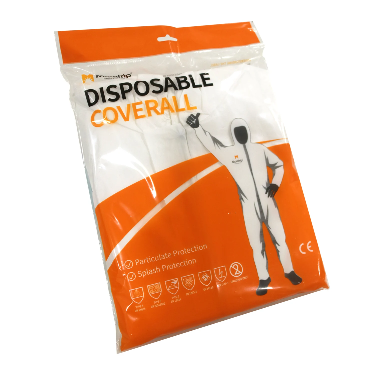 High Quality CE ISO Certified Type 4/5/6 Asbestos Removal Protective Disposable Coverall Suit With Hood