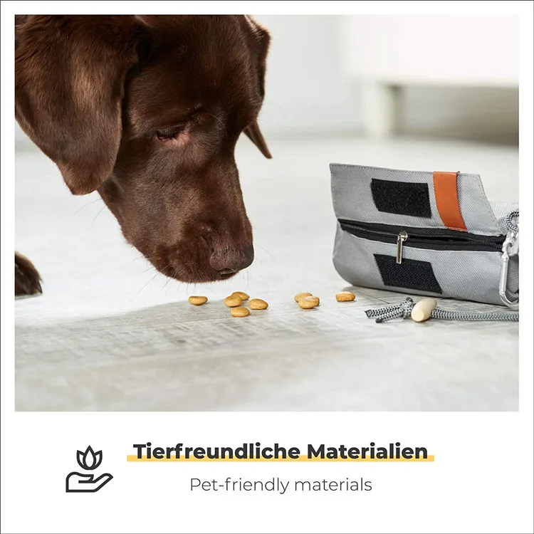 QQgift OEM custom Pet Dog Treat Bag Snack Food Dummy Bag Pouch for Dogs Fillable Fetch Dummy Training Dummy for Training Treats