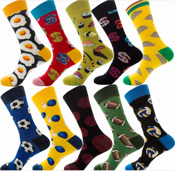 2020 popular funky work watermelon men colorful happy funny Socks