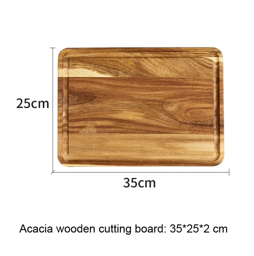 Rectangle acacia wood wooden cutting board chopping board