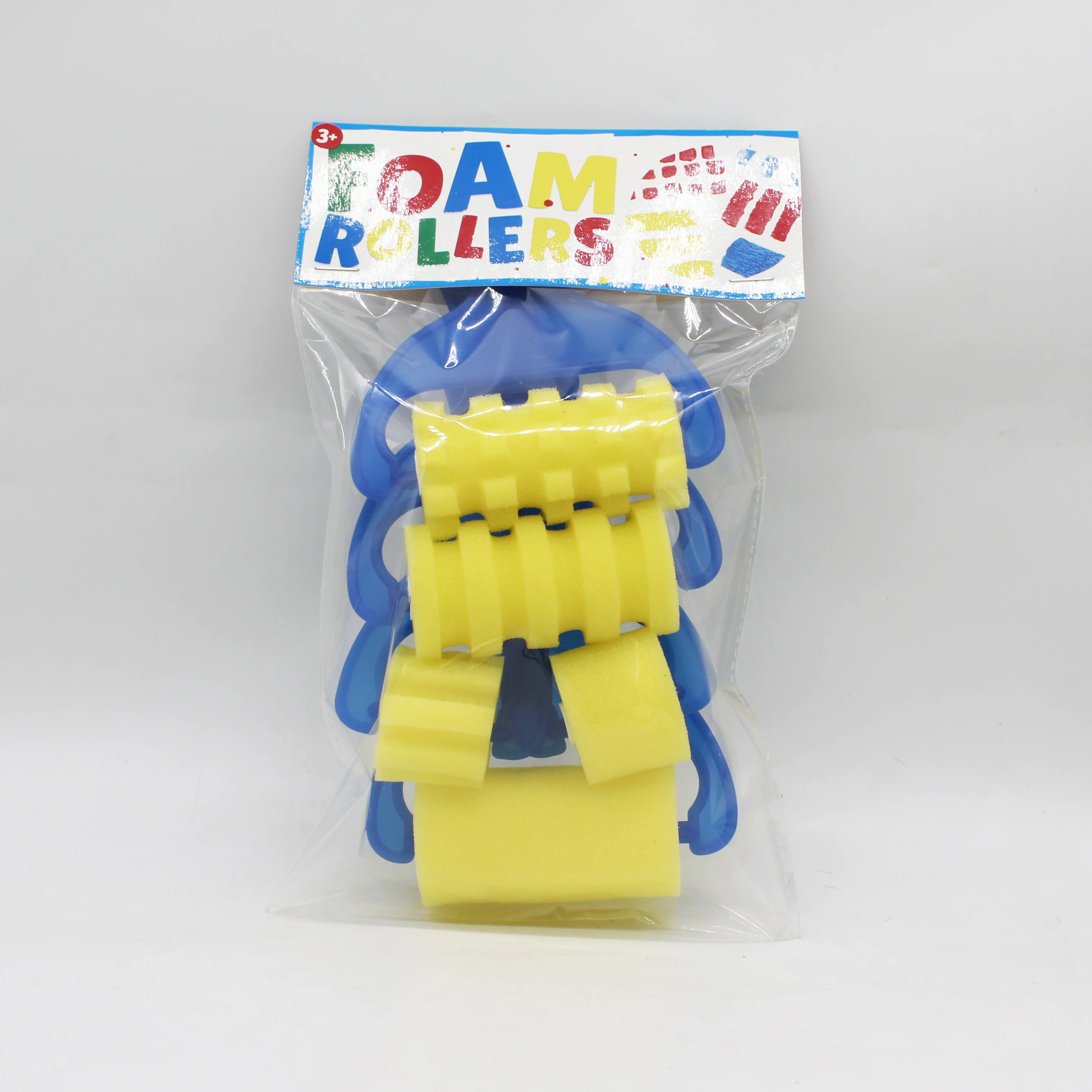 5 шт. инструменты для рисования пена щетка комплект из желтой туники губчатого материала бигуди поролоновые кисти детей