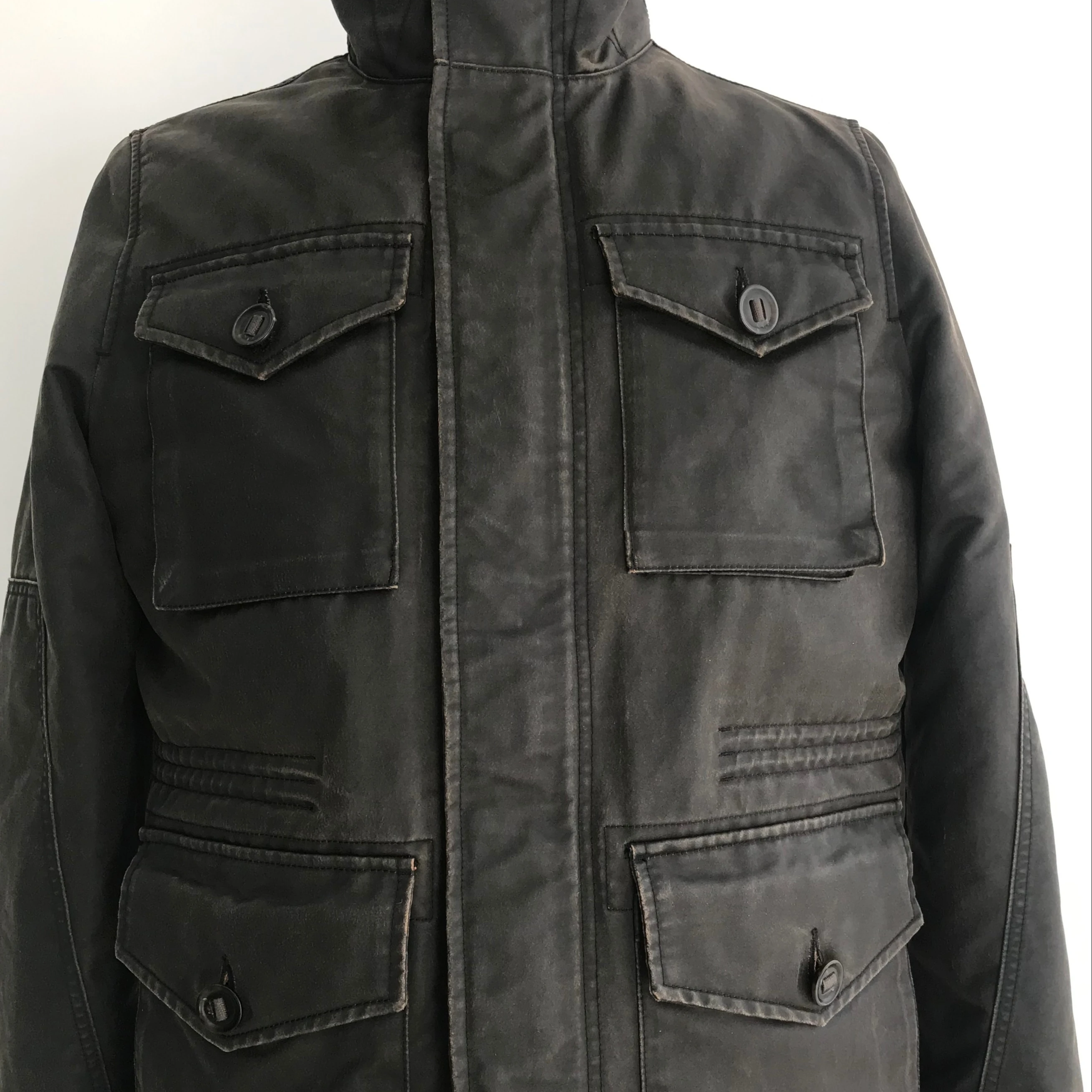 Mens Waxed Classic Jacket Oilskin Waterproof Winter Jacket Canvas Fabric Stand Casual Spring Jacket Printed Coated OEM Brand