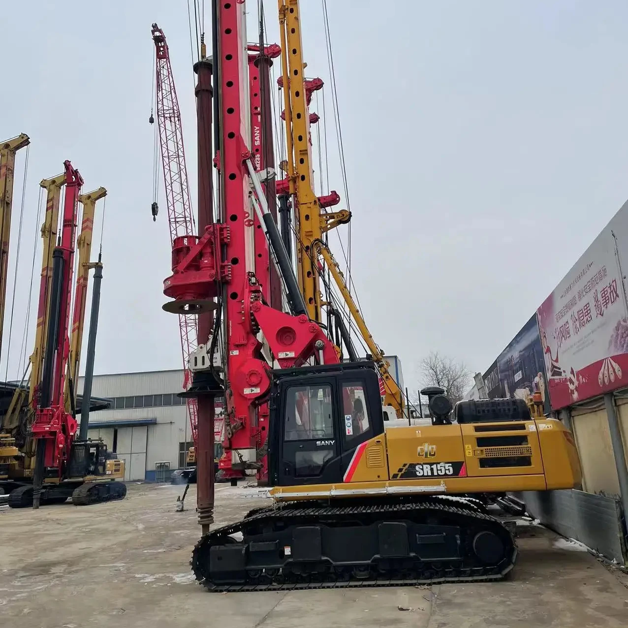 used SANNY SR155 rotary pile drilling rig hydraulic pilling rig for sale