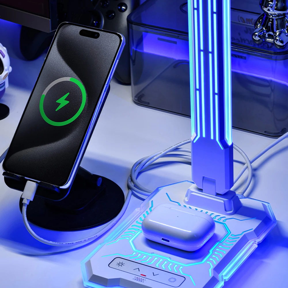 Быстрая Беспроводная E-SPORTS Wilit 10 Вт светодиодная Светодиодная лампа с Usb-выходом