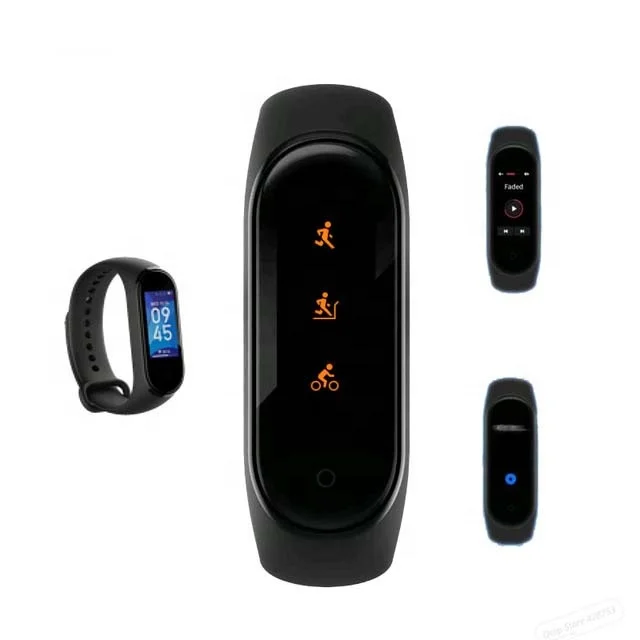  Оригинальный Смарт-браслет mi Miband 4 последняя музыка смарт-браслет с монитором сердечного ритма 135 мАч цветной экран 5