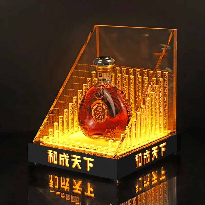 Hot Sale Wine Holder LED Display racks Bottle Presenter Glorifiers for bar night club party