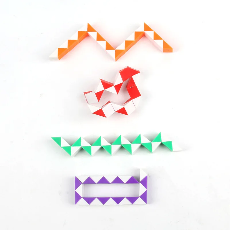 Kids Adults Mini Twist Puzzle Toys Magic Cube Anti Stress Sensory Toys Creative Funny Fidget Snake Cube