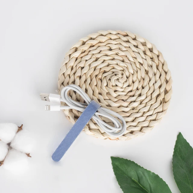 Hot Selling cable tie hook and loop strap green back to back hook and loop plant tie