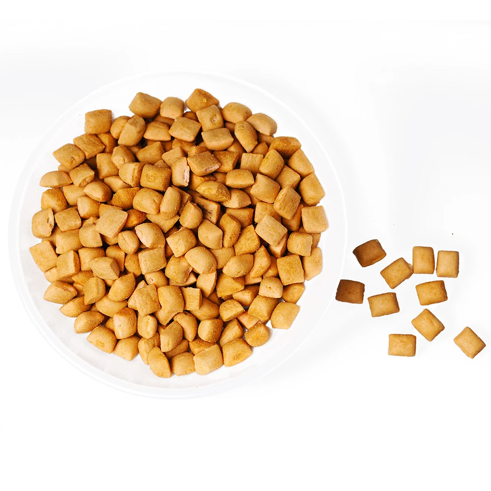 Pet treats cat dry food private label crunchy cat biscuits