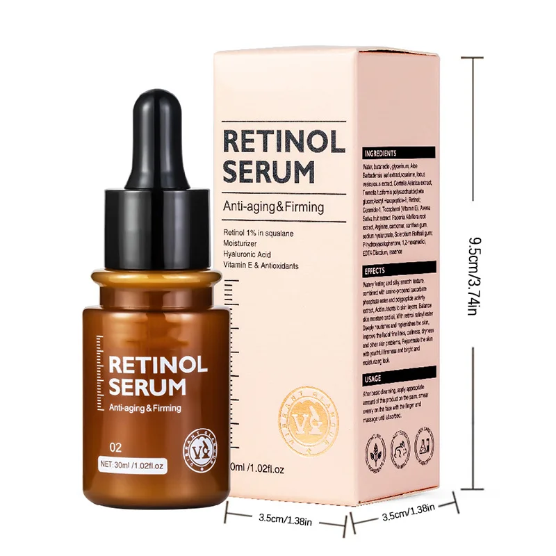 wholesale Custom Logo anti aging face serum retinol anti wrinkle skin care serum best anti aging serum