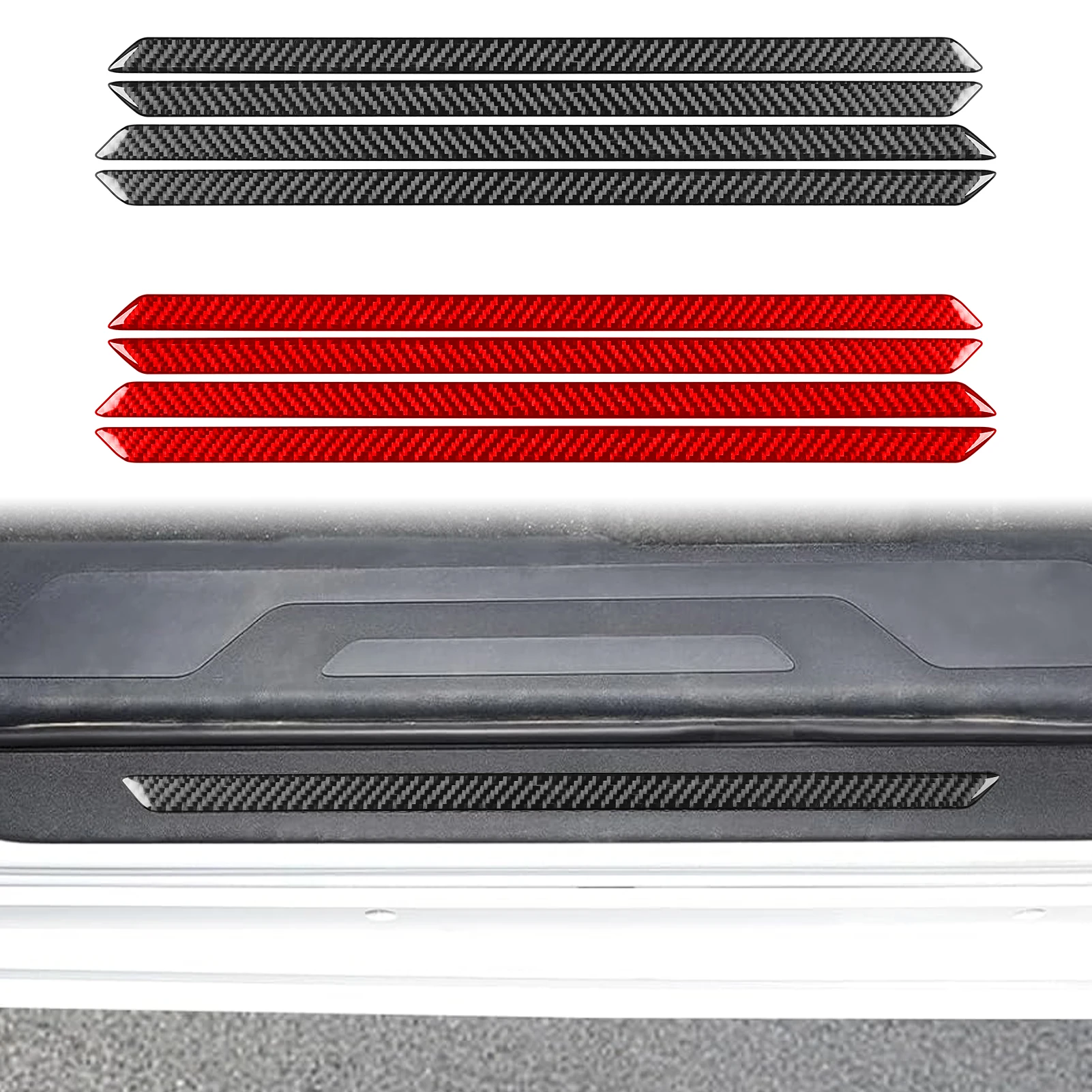 2022 2023 2024 Toyota Tundra Sequoia Carbon Fiber Sticker Luxury Design Carbon Fiber Car Styling Accessory Body Stickers