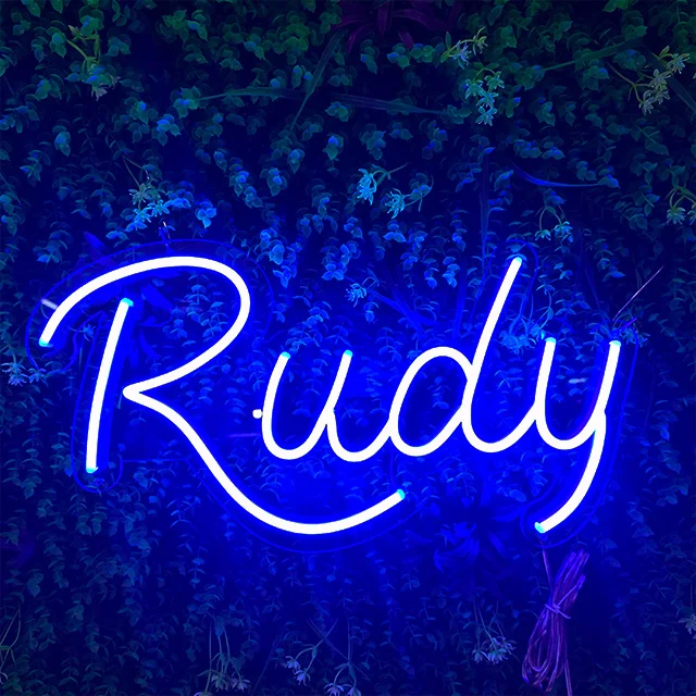 Neon lights backlit led channel letters sign RGB color vertical lighted changing LED open sign