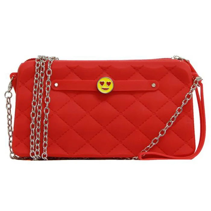 2022 Handbag For Women Waterproof Zipper Chain Makeup Bag Scented Silicone Shoulder Bag