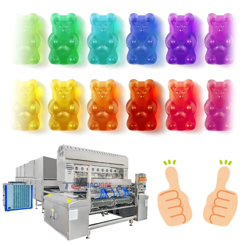 TG Machine fully automatic starchless jelly candy making machine for lollipop candy production