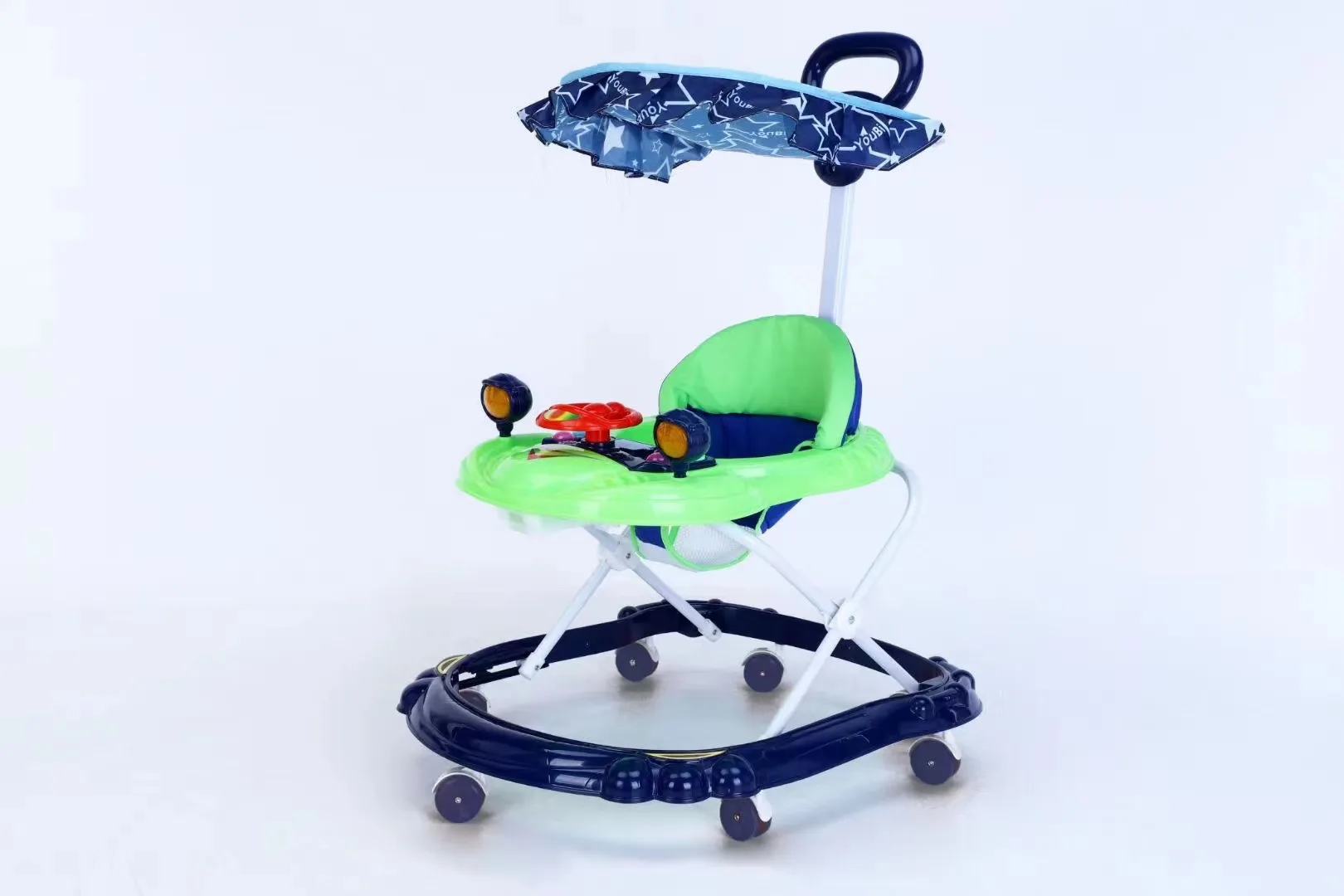 Baby walker anti-O-leg baby multi-functional anti-rollover baby can sit can push learning car starting