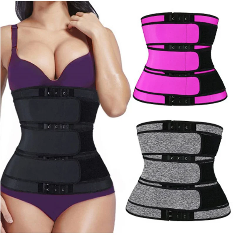 Wholesale Three Hook Body Shaper Fitness Slimming Tummy Postpartum Belt Workout Waist Trainer Corset Belt