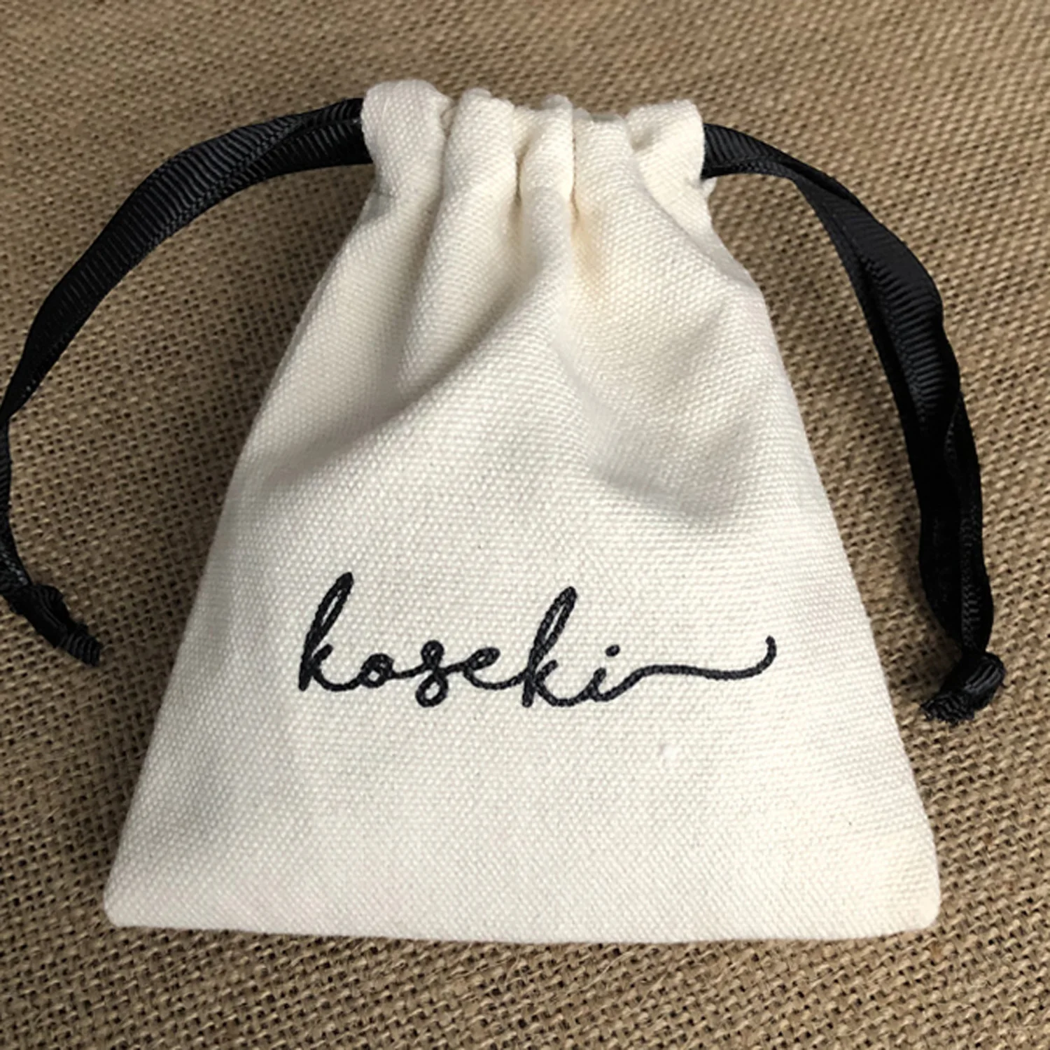 
 Маленькие муслиновые хлопковые мешочки для ювелирных изделий  