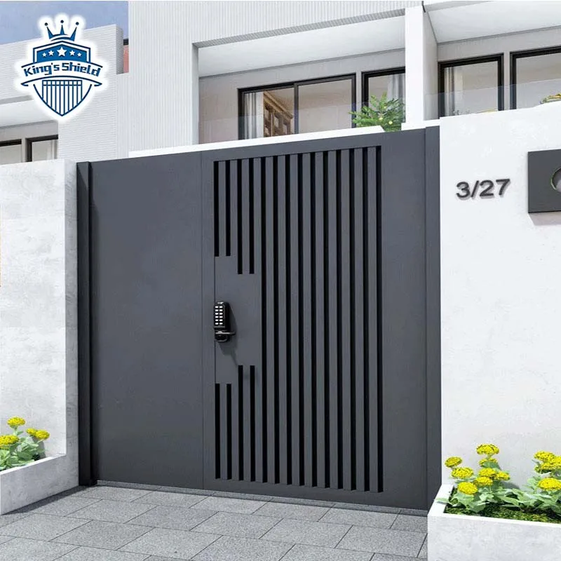 Metal Main Design House Aluminum For Sale Modern Outdoor Black Automatic Manual Front Main Swing Gate Designs For Houses
