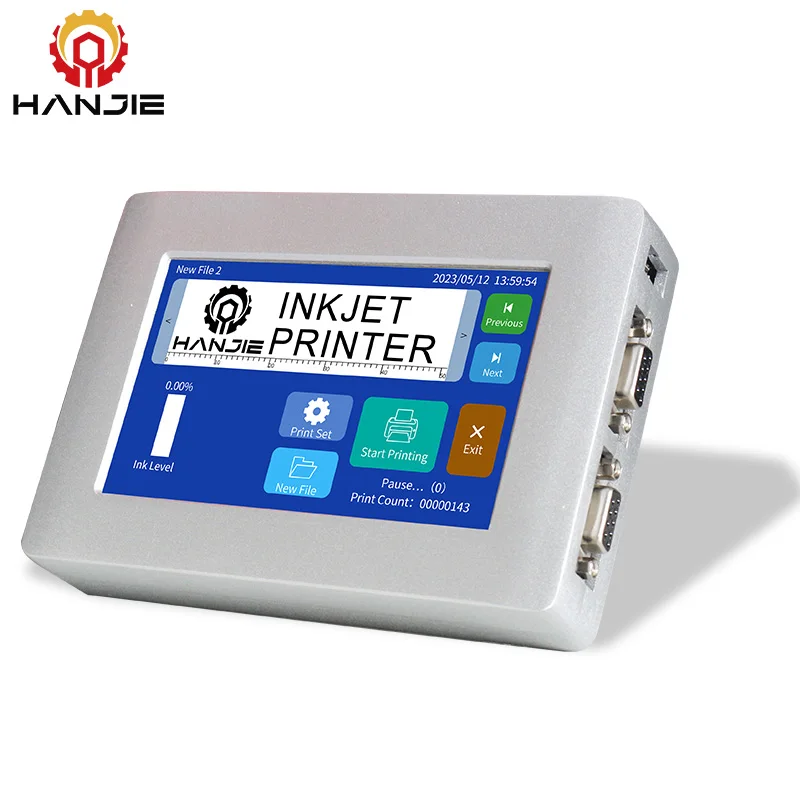 High Speed TIJ Online Touch Screen 5 inch Inkjet Printers for Batch Coding Expiry Date Logo Printing