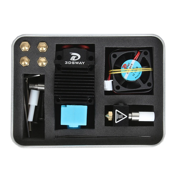 3DSWAY 2 in 1 out Dual Extruder Hotend Switch Color Bowen Multi-extrusion J-head Cooling Fan Bracket Kit 3D Pritnter Accessories