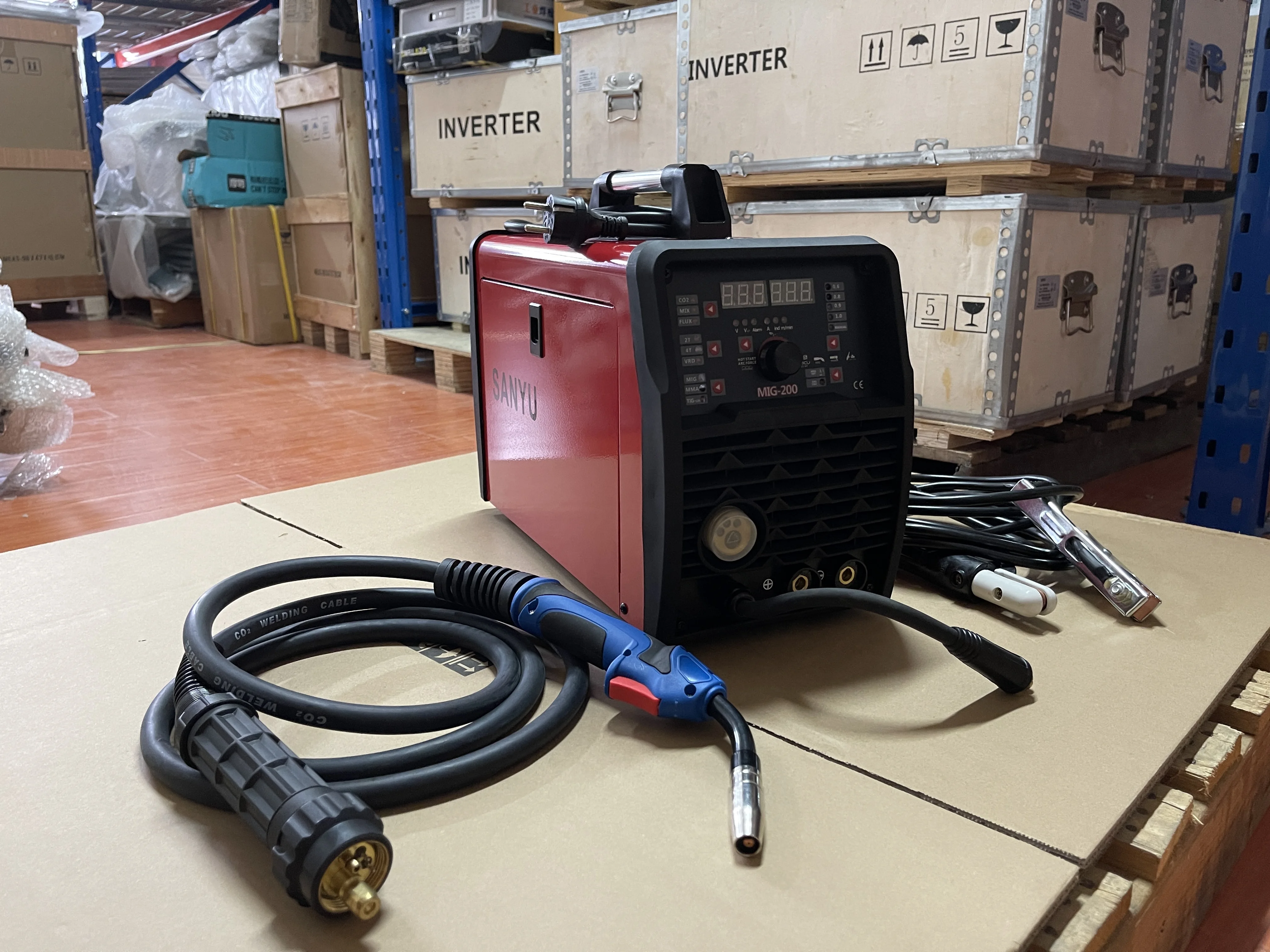 MIG-200 welding machine with MMA/MIG/TIG function mig welders double voltage