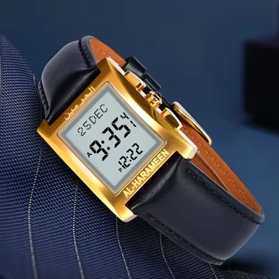 New color arabic dial watch alharameen digital prayer azan watch HA-6287