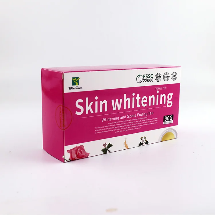 Skin whitening Tea Acne removal and skincare 30 tea bags per box one box for whitening skin effective