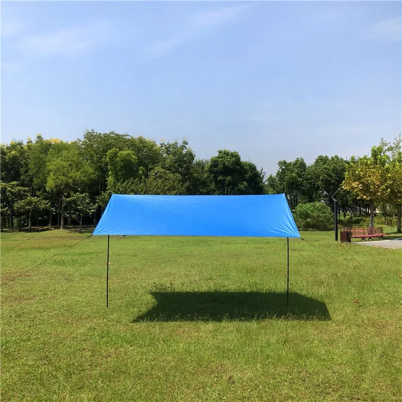 Mountain cattle Hot Selling 3X5M Waterproof Tent Hiking Waterproof Camping Tarp 190 T lightweight Sun Shelter