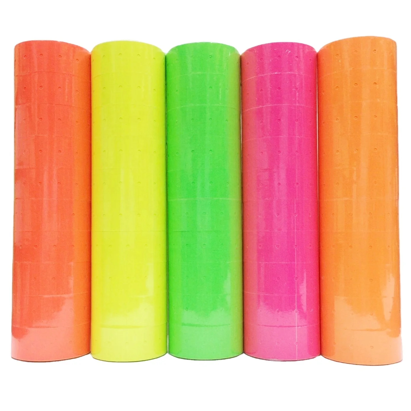 Mexico hot sale 5500 Fluorescent color price label red/green/yellow/purple/orange self adhesive supermarket tag price sticker