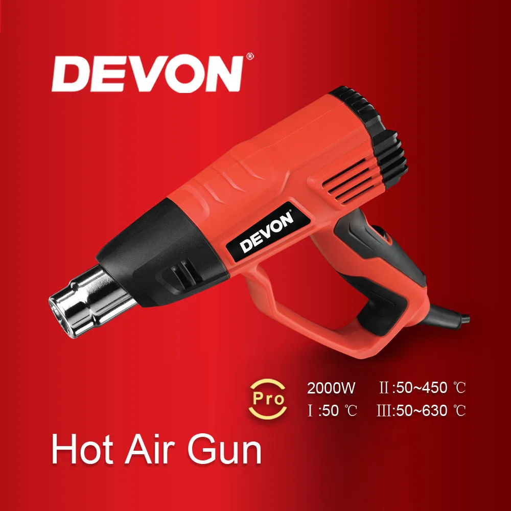 DEVON 3 Air Volume Settings Temperature Control Portable Hot Air Gun