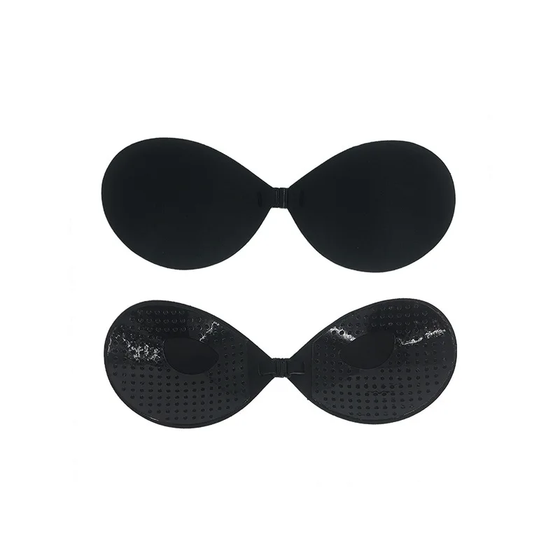 Thin front button no trace smooth pull together nipple patch women with a base anti-bump breast wedding dress su