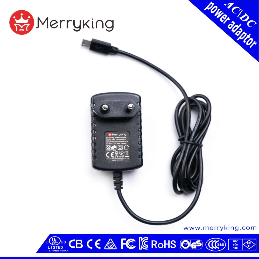 Merryking заводская цена Универсальный dc адаптер 12 В в 700ma питание с TUV GS cert