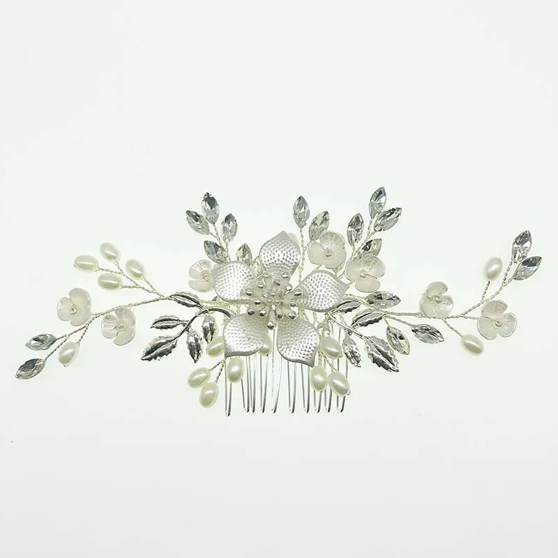SHSS2070 Fashion wedding hair accessories jewelry hair combs Flower piece gold color bridal hair accessories combs
