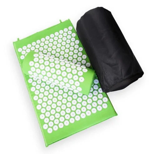 Массажный коврик для йоги, подушка, акупунктура, Йога, Массаж, набор из трех предметов, коврик, наволочка, массажная наволочка