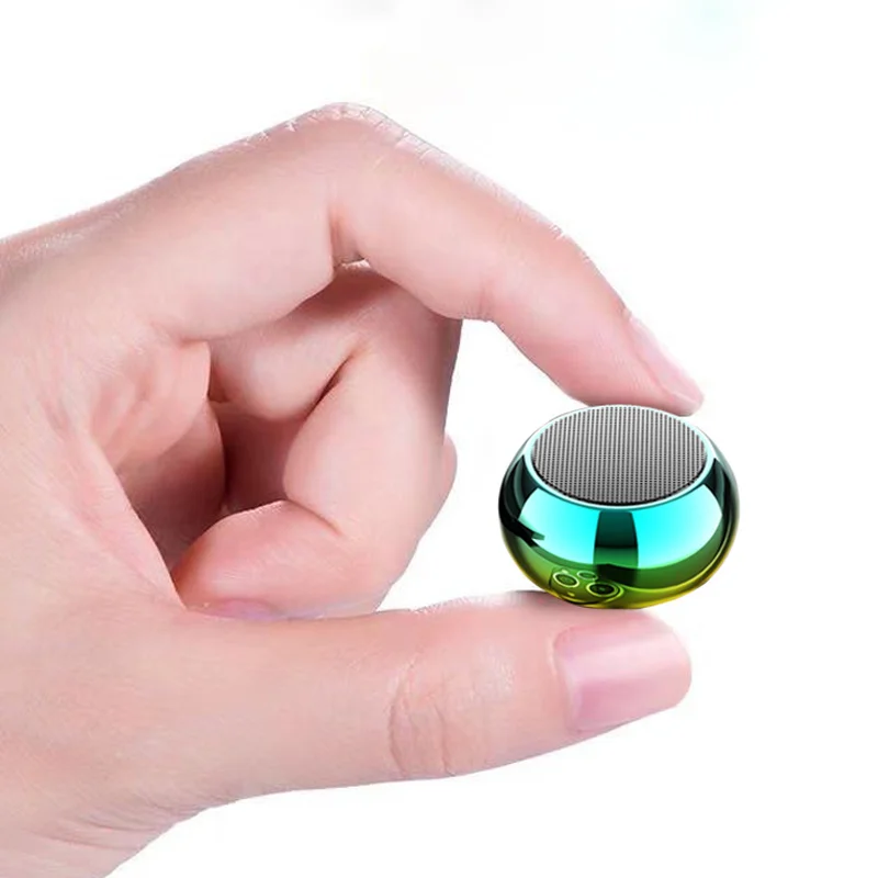 2023 New Bluetooth 5.0 Colorful Speakers Radio Subwoofer Mini Round Wireless Speaker