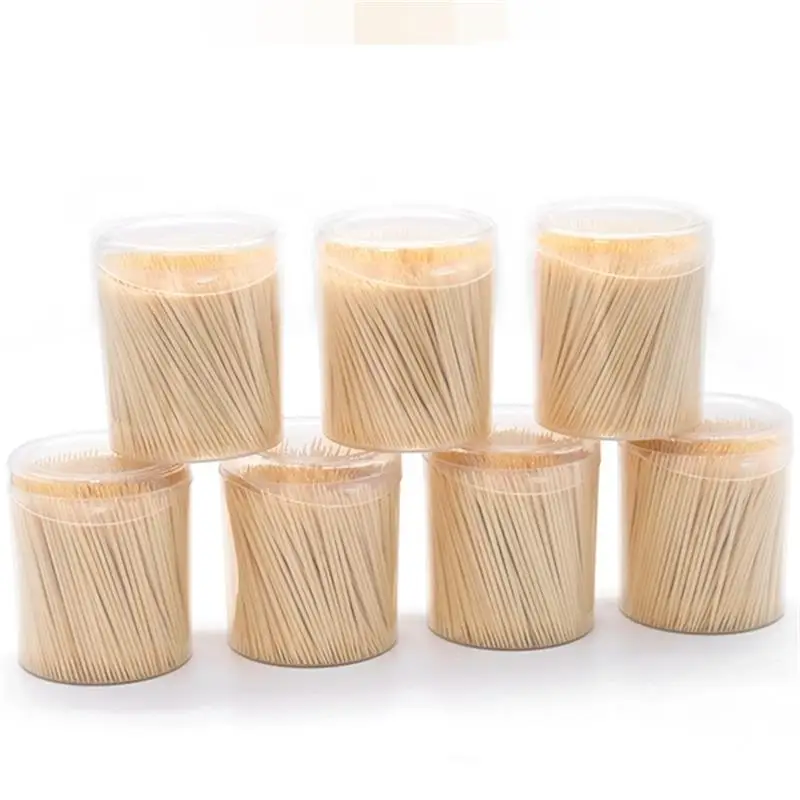 Зубочистка 2,0 мм * 65 мм китайская 100% Бамбуковая мята Ароматизированная деревянная зубочистка