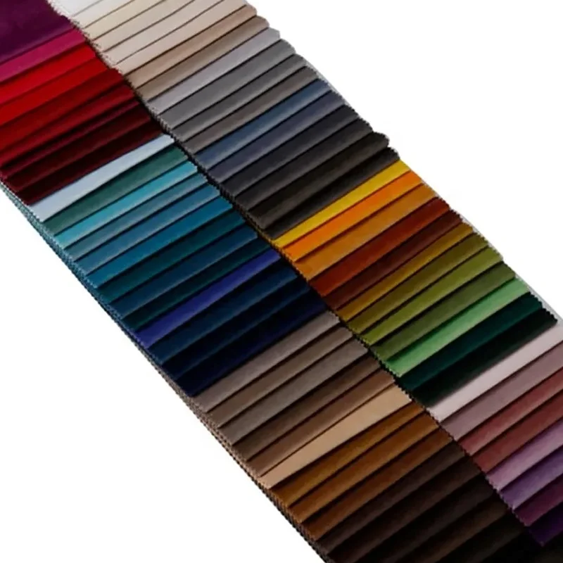 Furniture Upholstery Home Textile 100% Polyester Turkish Velour Solid Color Holland Velvet Fabric for Living Room Sofa Covers
