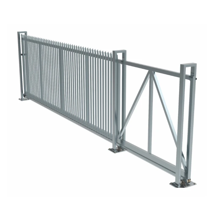 Competitive Price Electric Cantilaver Gate China Factory Outdoor House Aluminum Gates Metal Security Entrance Gate