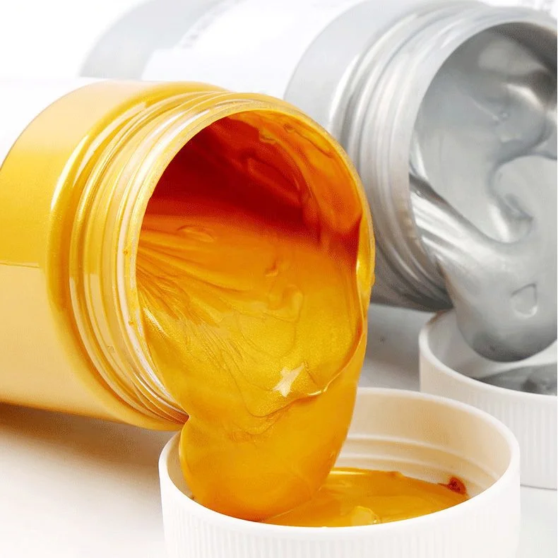 Cheap bulk gold silver artist art 300ml acrylic colour paint set for kids