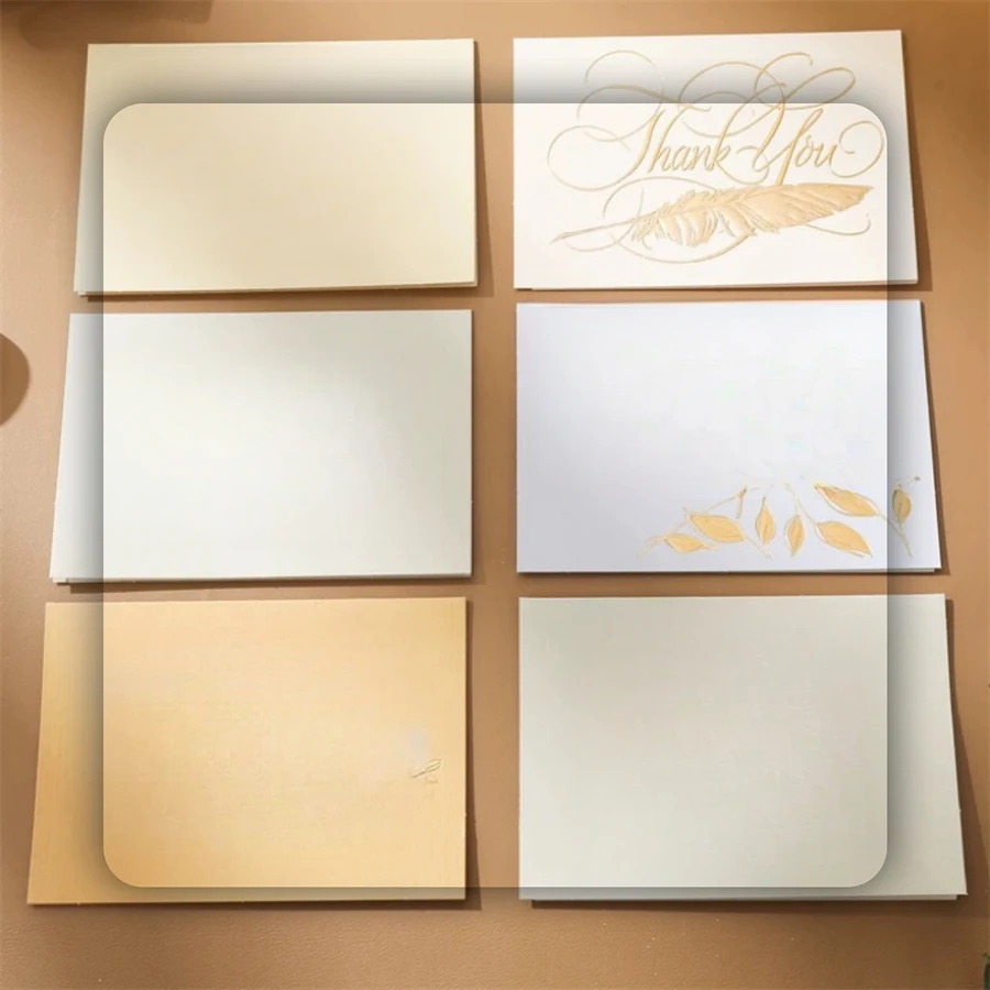 Custom Creative Staff Thank You Business Birthday Gift Kraft Paper and Coated Universal  hope Message Card for Packaging