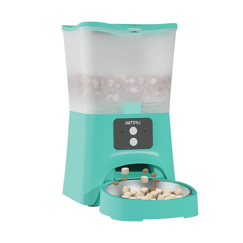 Lifetail New Automatic Pet Feeder Smart Wifi Remote Control Microchip Dog Pet Bowls Food Auto Feeder Treat Dispenser