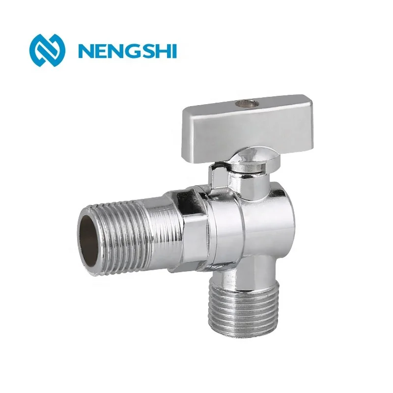 Латунный Угловой шаровой кран для стиральной машины, 1/2 дюйма, 90 градусов