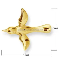 Hang Decoration Transparent Plastic Acrylic Flying Birds Hummingbird Ornament For Wedding Stage Decoration